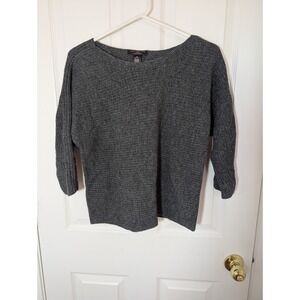 Ann Taylor Petite Wool‎ Cashmere Blend Gray Sweater Knit Top Sm Petite
